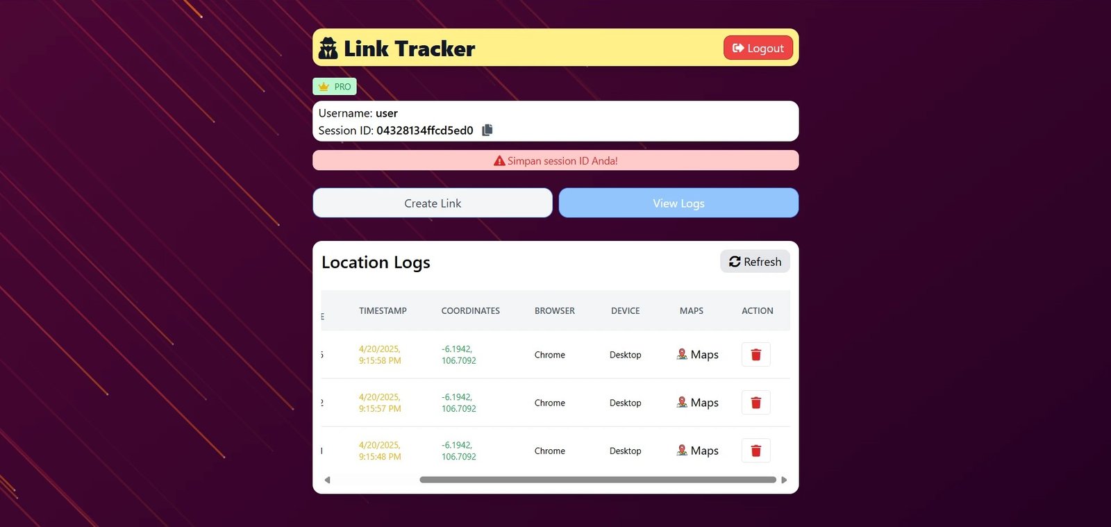 MyLink Dashboard Preview